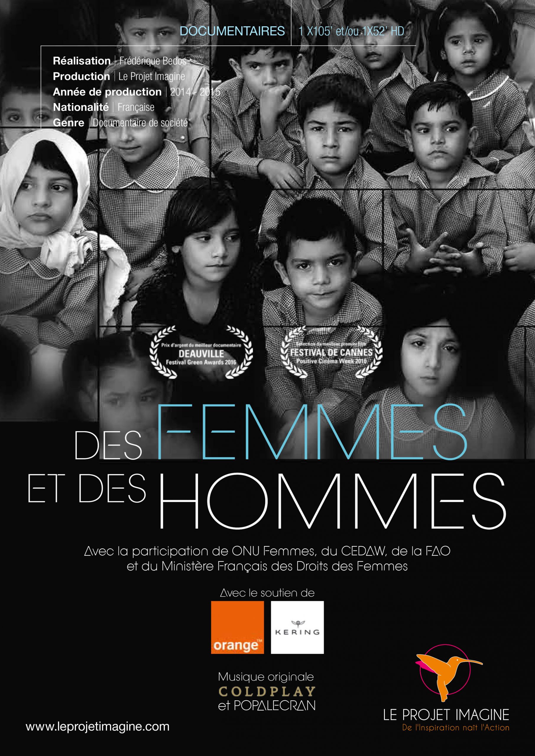 Regardez DES FEMMES ET DES HOMMES'' pour la Journée des femmes - Le Projet  Imagine