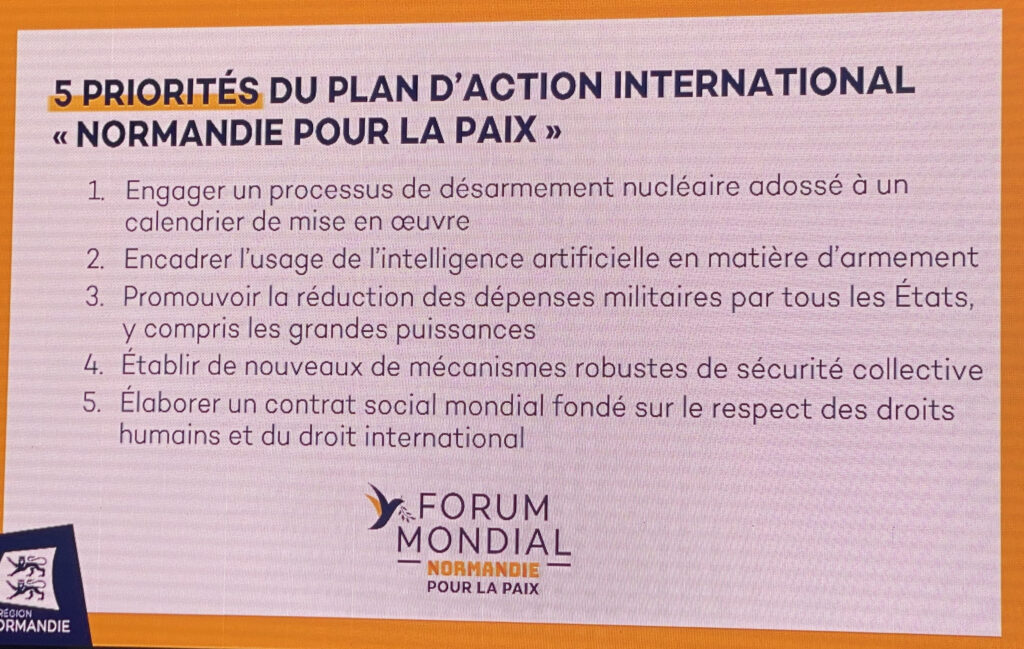 5 priorités du plan d'action international NPP